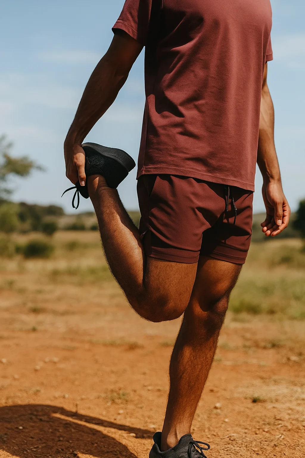 Ethan – Slim Fit Drawstring Shorts with Ribbed Hem Detailing