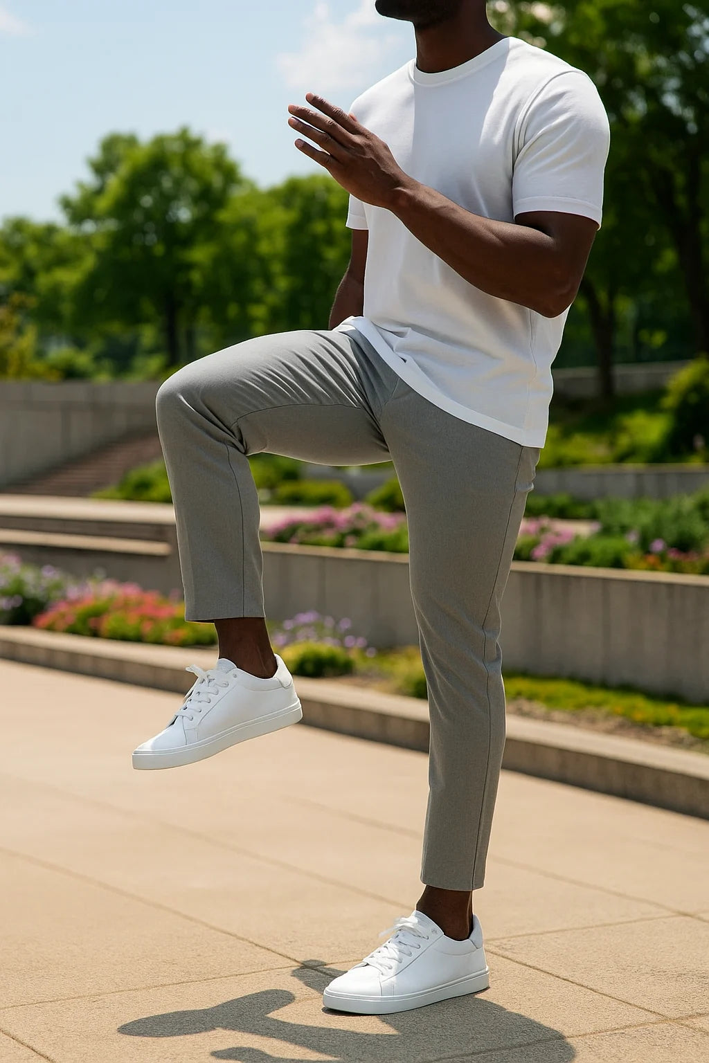 Liam – Slim-Fit Stretch Trousers with Tapered Ankle Cut